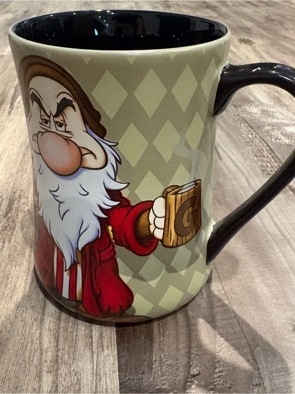 Disney Parks Grumpy Seven Dwarves Coffee Tea Mug Cup, I HATE Mornings!